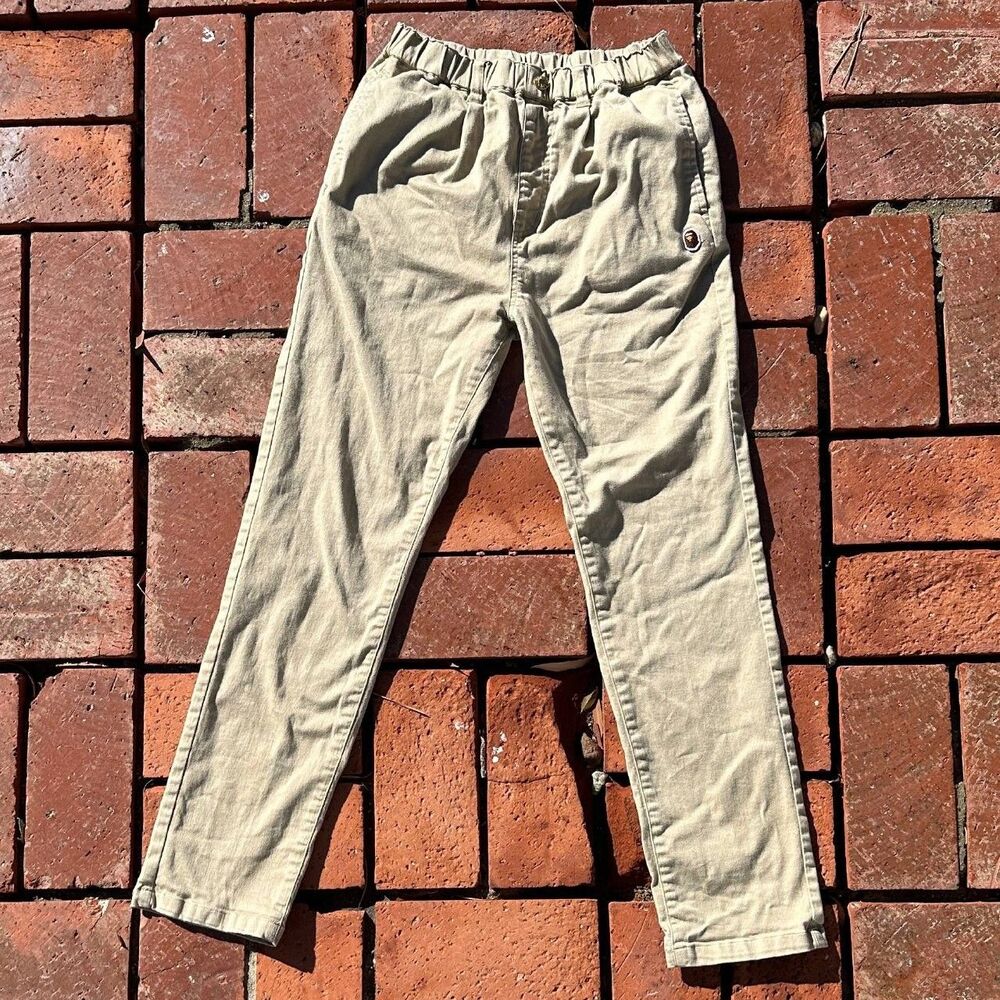 A Bathing Ape Bape Kids Tuck Chino Pants - Japanese - Pre-Owned